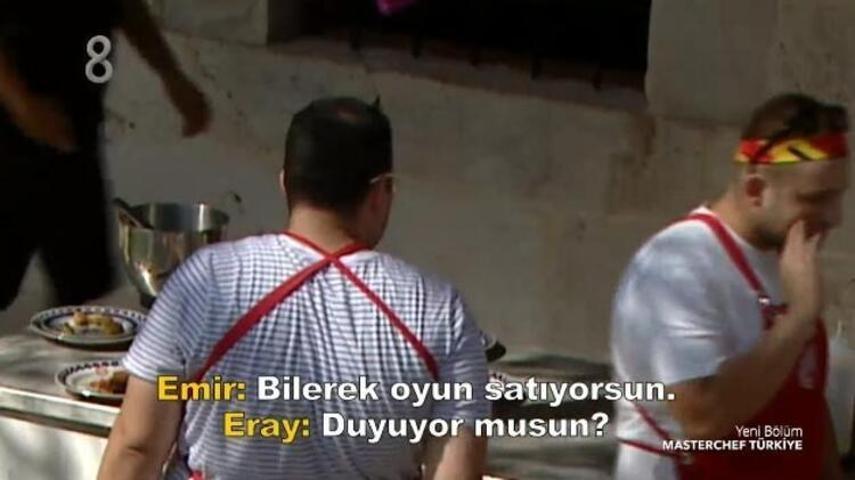 MasterChefte Eray ve Emir arasında gerginlik