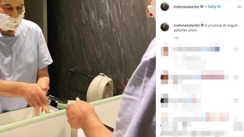 Mehmet Ali Erbil paylaştı: İki yıl sonra ilk tıraşım