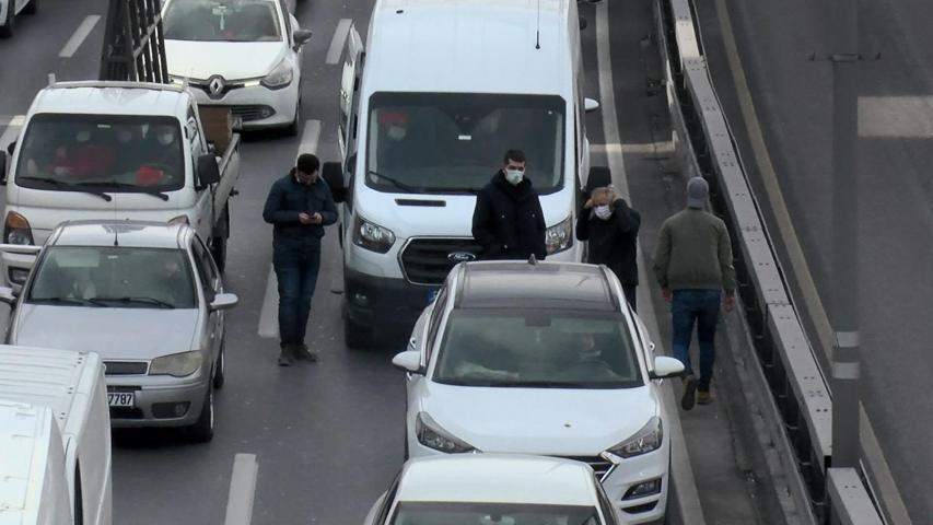 Kısıtlamaya rağmen D-100de şaşırtan trafik