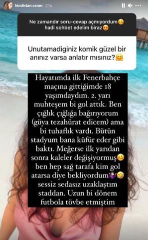 Ceren Hindistan: Bütün stadyum küfür eder gibi baktı