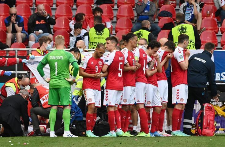 Son dakika... EURO 2020de büyük şok Christian Eriksen kalp krizi geçirdi