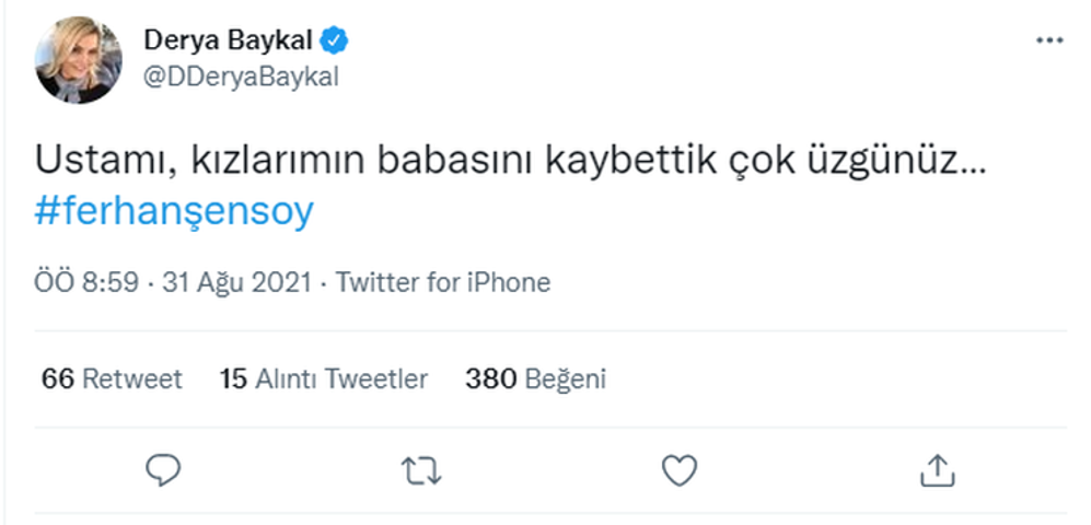 Derya Şensoy ve Müjgan Ferhan Şensoydan babaları Ferhan Şensoya: Babam uçtu göklere