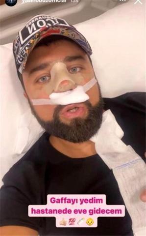 Survivor Yasin Obuz burun ameliyatı oldu