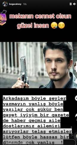 Boğaç Aksoy setlere dönmek için hazır