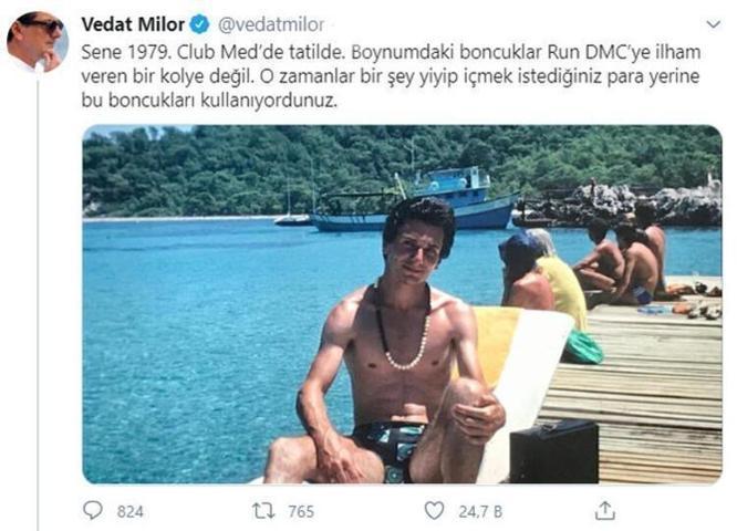 Vedat Milordan kızıyla çekildiği fotoğrafa yorum yapan takipçisine jet yanıt