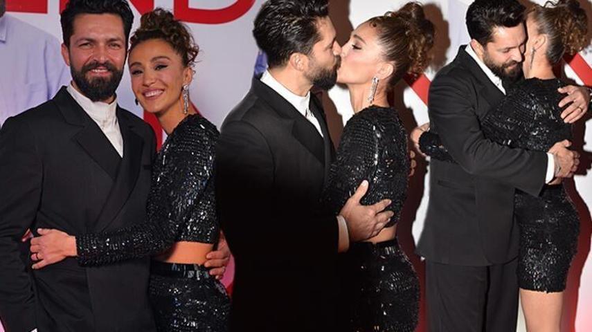 İlker Kızmaz, eşini öperek tebrik etti