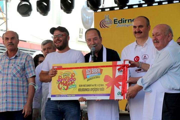 Edirnede ciğer festivali Hem yediler hem ağladılar
