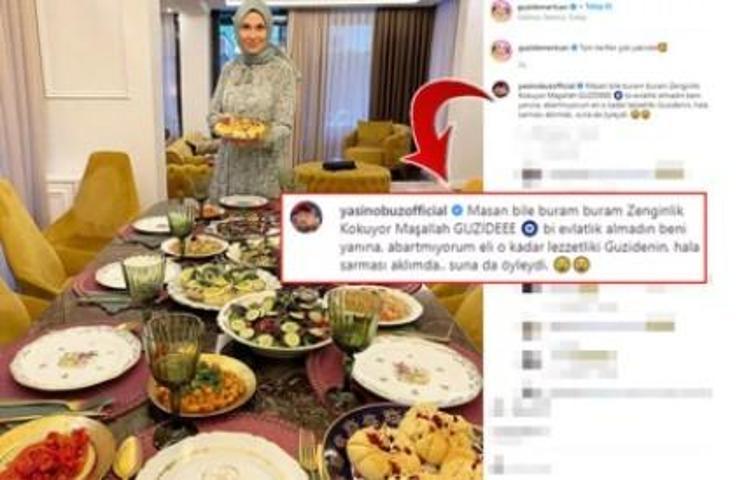 MasterChef Güzide Mertcan sofrasını paylaştı Yasin Obuzun yorumu dikkat çekti