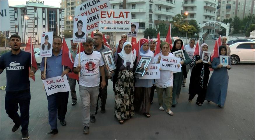 Diyarbakırda evlat nöbetindeki aile sayısı 304 oldu