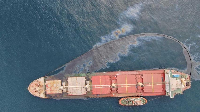 Cebelitarıkta korkutan sızıntı Doğal gaz gemisiyle çarpıştı