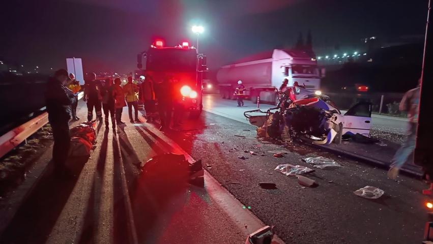 TAG otoyolunda feci trafik kazası: 2 ölü, 5 yaralı