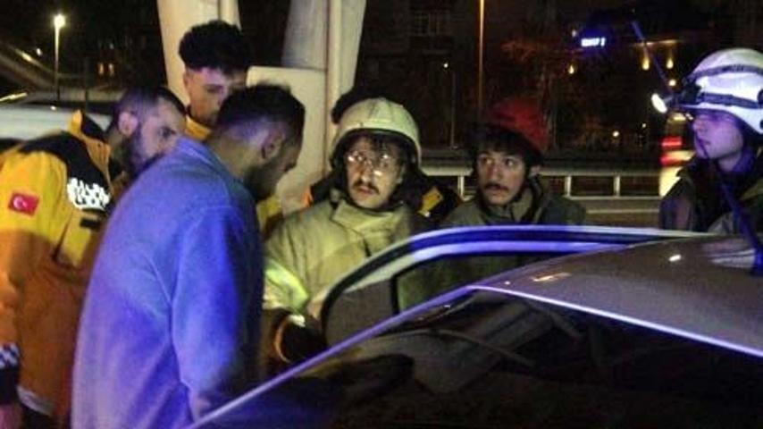 İlginç anlar: D-100de otomobilde derin uyku