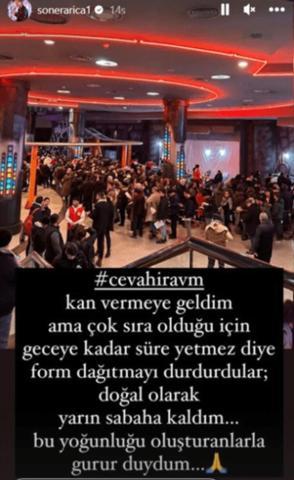 Soner Arıca kan bağışı kuyruğunu paylaştı: Gurur duydum
