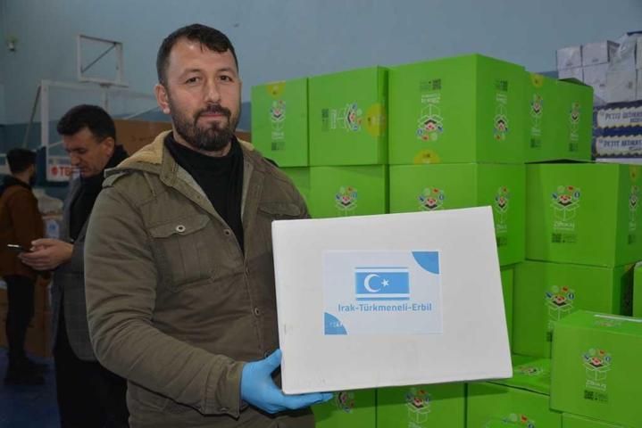 2 tır yardımla gelen Türkmen Bakan: Türkiye’ye destek, bizim için milli görev