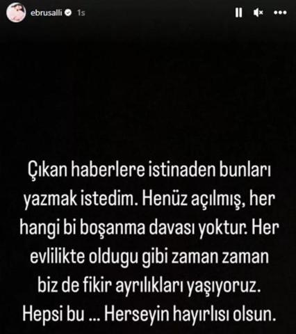 Ebru Şallı ve Uğur Akkuş boşanıyor mu İlk açıklama geldi