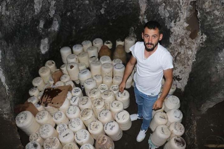 Binlerce yıllık mağara peynir deposuna dönüştü