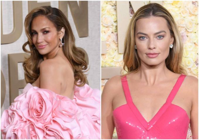 Altın Küre’de şıklık yarışı… Margot Robbie ve Jennifer Lopez’den pembe şov