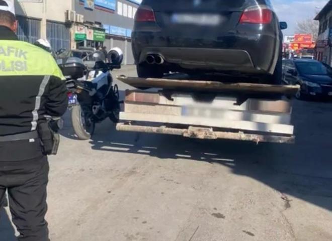 Drift yapan sürücülere 64 bin 468 lira ceza