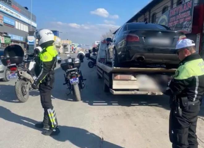 Drift yapan sürücülere 64 bin 468 lira ceza