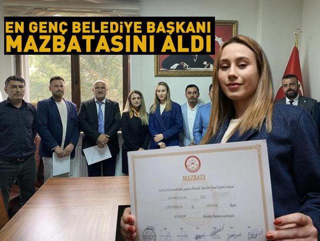 Türkiye’nin en genç Belediye Başkanı mazbatasını aldı