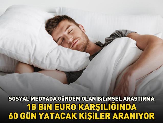 18 bin Euroya 60 gün yatacak kişiler aranıyor Sosyal medyada gündem olan araştırmanın ‘başvuru şartları’ duyanları şaşırttı