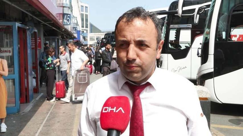 Bayrampaşadaki 15 Temmuz Demokrasi Otogarında bayram dönüşü hareketliliği