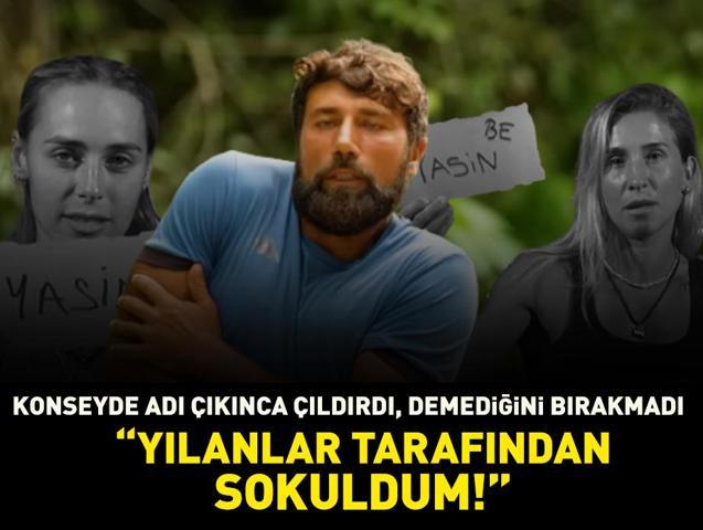 Survivor’da ortalık karıştı Yasin konseyde adı çıkınca çıldırdı, demediğini bırakmadı: ‘Yılanlar tarafından sokuldum’