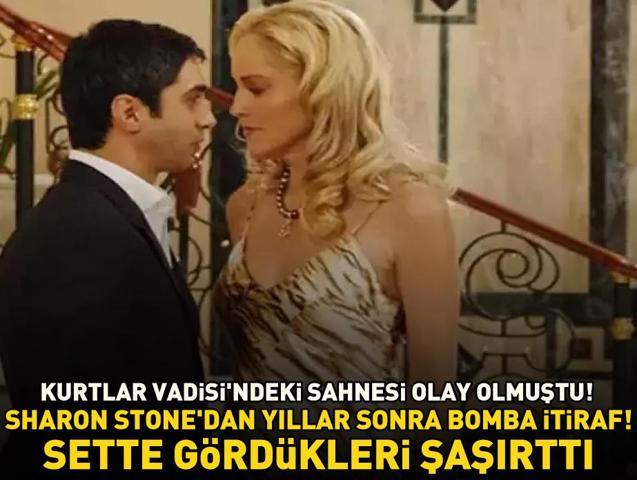 Kurtlar Vadisi’nde Polat Alemdarla olan sahnesi olay olmuştu Sharon Stone yıllar sonra bombayı patlattı