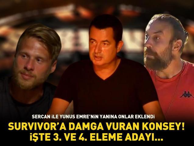 Survivorda 3. ve 4. eleme adayı belli oldu Sercan ile Yunus Emrenin yanına o isimler eklendi