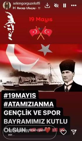 Ünlülerden 19 Mayıs Atatürkü Anma, Gençlik ve Spor Bayramı paylaşımları