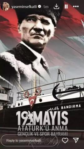 Ünlülerden 19 Mayıs Atatürkü Anma, Gençlik ve Spor Bayramı paylaşımları