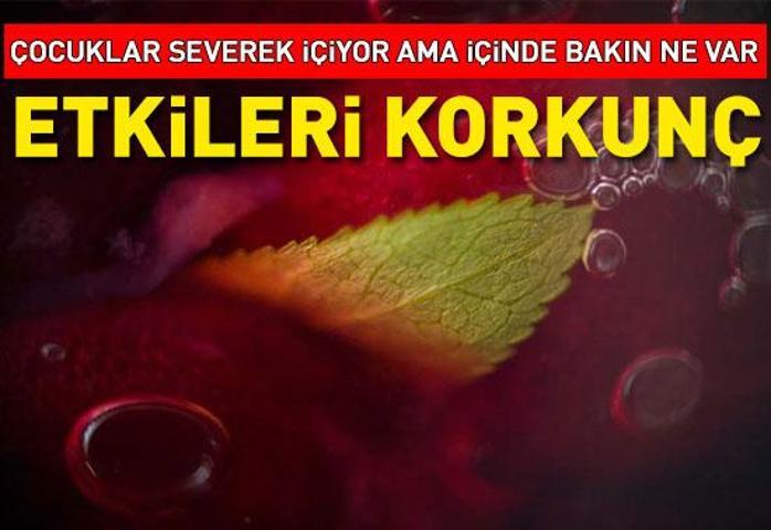 Çocuklar bayıla bayıla içiyor ama tehlike saçıyor İçinde bakın ne var... Etkileri korkunç: Kan şekeri düşüklüğü ve bilinç kaybı Gliserol uyarısı