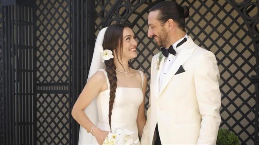 Oyuncu Merve Dizdar sevgilisi Cihan Ayger ile evlendi...  İşte nikahtan kareler Çiftin balayı adresi belli oldu