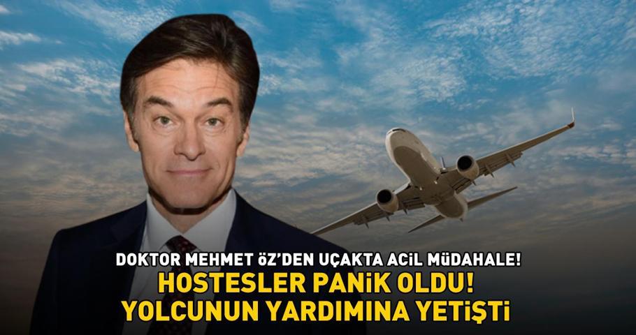 Doktor Mehmet Özden uçakta acil müdahale Fenalaşan yolcunun imdadına yetişti: ‘Hostesler panik oldu’