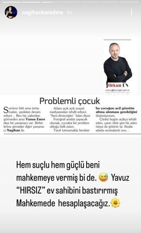 Survivor Nagihan ve Yunus Emre mahkemelik oldu ‘Yavuz hırsız ev sahibini bastırırmış