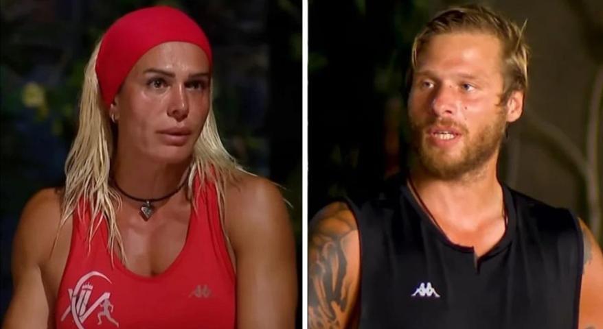 Survivor Yunus Emre aşka geldi Eşini öpmelere doyamadı ‘Kalpler havada uçuştu’