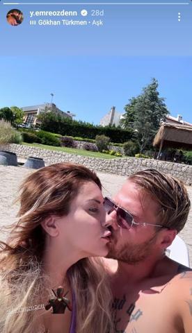 Survivor Yunus Emre aşka geldi Eşini öpmelere doyamadı ‘Kalpler havada uçuştu’