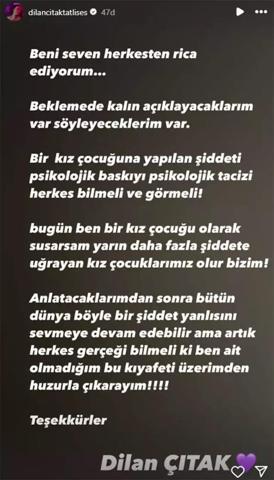Dilan Çıtaktan kafa karıştıran sözler Sosyal medya karıştı İbrahim Tatlıses kızına şiddet mi uyguladı