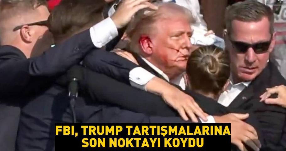 FBI, tartışmalara noktayı koydu Trumpın kulağını mermi yaraladı