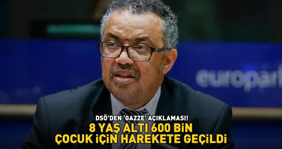 DSÖden flaş Gazze açıklaması 8 yaş altı 600.000 çocuk için harekete geçildi