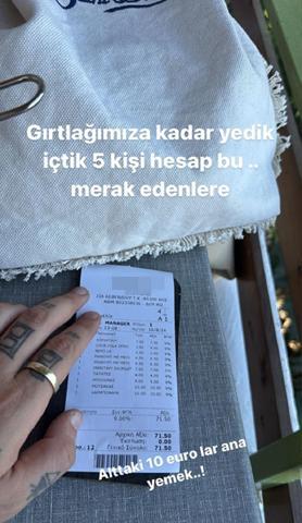 İdo Tatlısesin Yunanistanda ödediği 5 kişilik hesap herkesi şaşırttı Gırtlağımıza kadar yedik