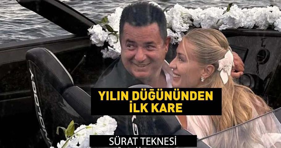 ACUN ILICALININ DÜĞÜNÜNDEN İLK FOTOĞRAF Ayça Çağla Altunkayanın gelinliği beğenildi