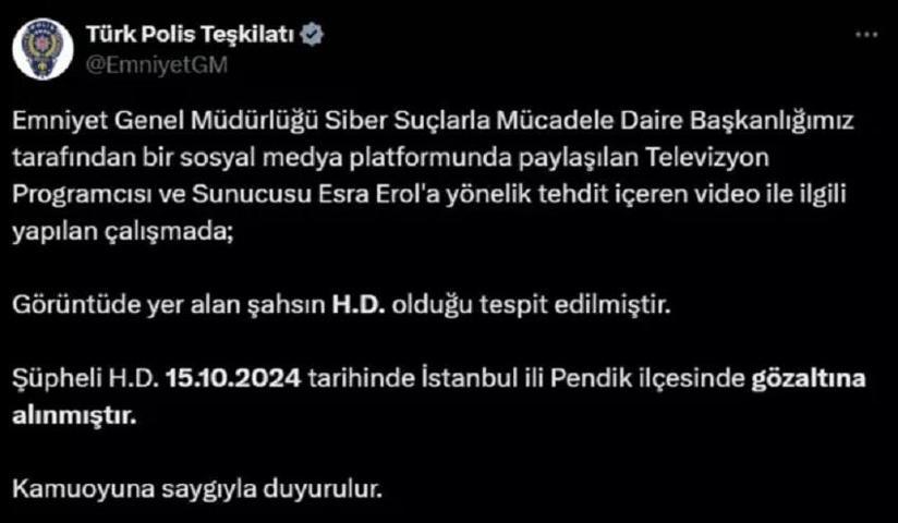 ESRA EROLU ÖLDÜRMEKLE TEHDİT ETMİŞTİ Sahte mehdi Mustafa Çabukun müridine büyük şok Gözaltına alındı