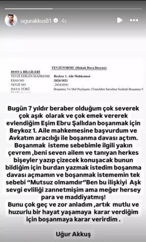 7 YILLIK EVLİLİK BİTİYOR Ebru Şallı - Uğur Akkuş çifti boşanıyor: Her şey para ve maddiyatmış