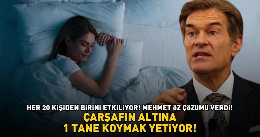 Her 20 yetişkinden birini etkiliyor Dr. Mehmet Öz çözümü verdi ÇARŞAFIN ALTINA 1 TANE KOYMAK YETİYOR