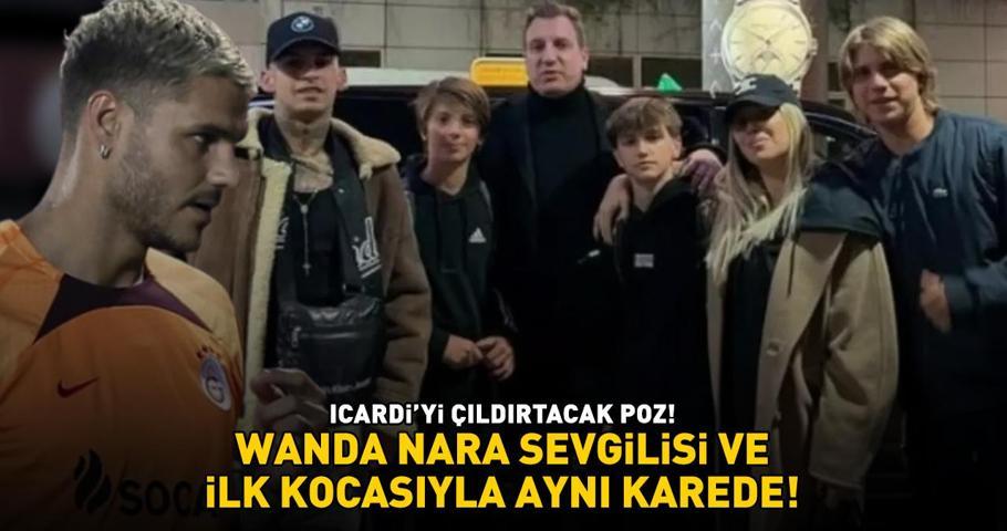 AMAN GALATASARAYIN YILDIZI ICARDİ GÖRMESİN Wanda Nara, sevgilisi L-Gante ve ilk kocasıyla aynı karede