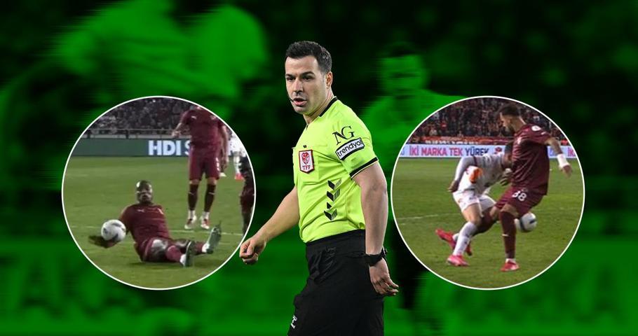Eski hakemler, Galatasarayın penaltı beklediği pozisyonu yorumladı İşte Hatayspor maçının tartışmalı pozisyonları...