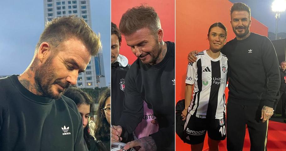 David Beckham ve ailesi İstanbula geldi Efsane futbolcudan Beşiktaşın tesislerine ziyaret...