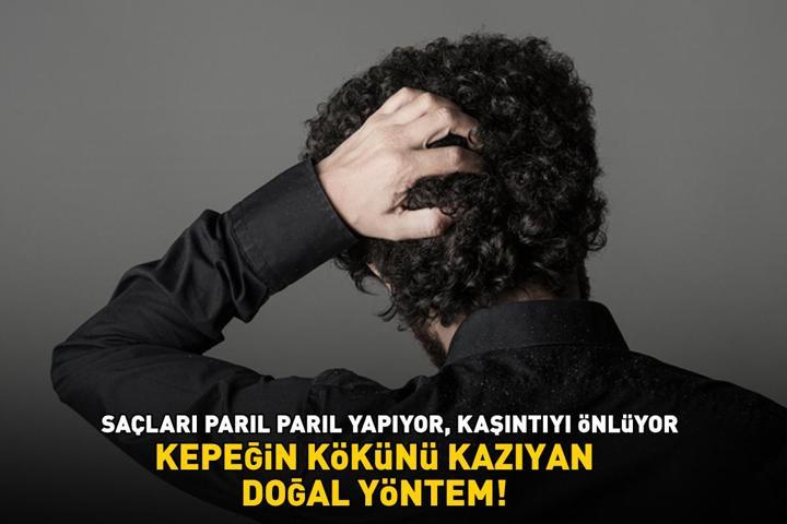KEPEĞİN KÖKÜNÜ KAZIYAN YÖNTEM 1 kaşık yetiyor: Saçları parıl parıl yapıyor, kaşıntı ve pullanmayı önlüyor