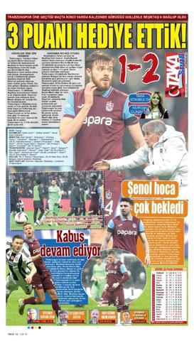 Deplasman kabusu Trabzonspor yine kazanamadı...